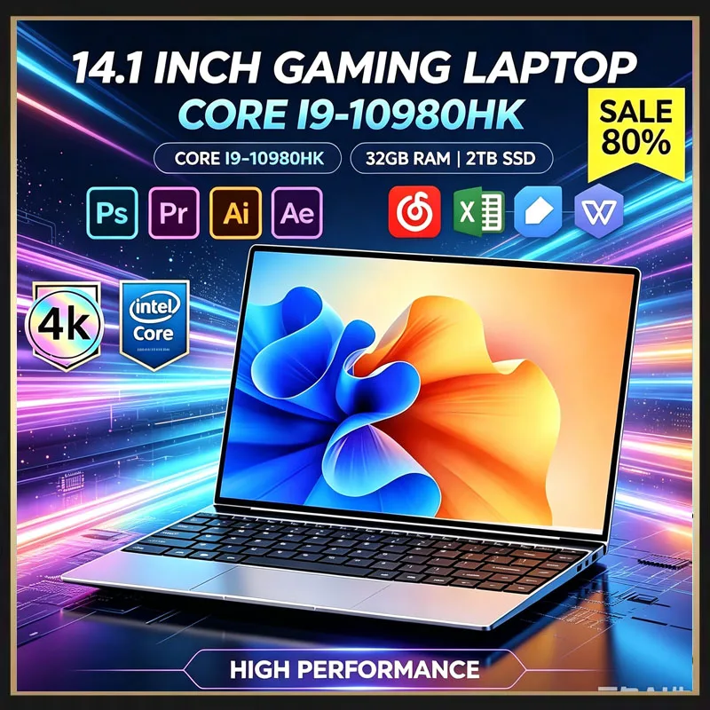 Ssd 2Tb - 초슬림 14.1인치 노트북, 인텔 코어 i9-10980HK