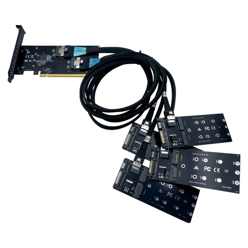 Memory Card Ssd - NEW PCIe X16 SFF‑8654 SlimSAS 4포트