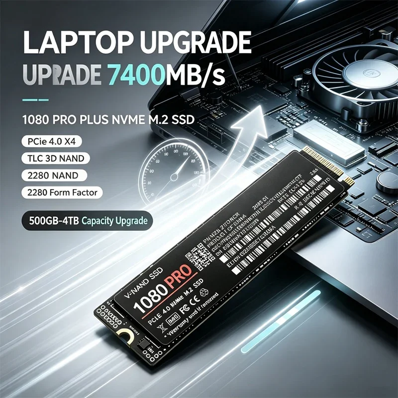 Ssd 500Gb - 7400MB/s 속도의 내장형 M.2 NVMe SSD,