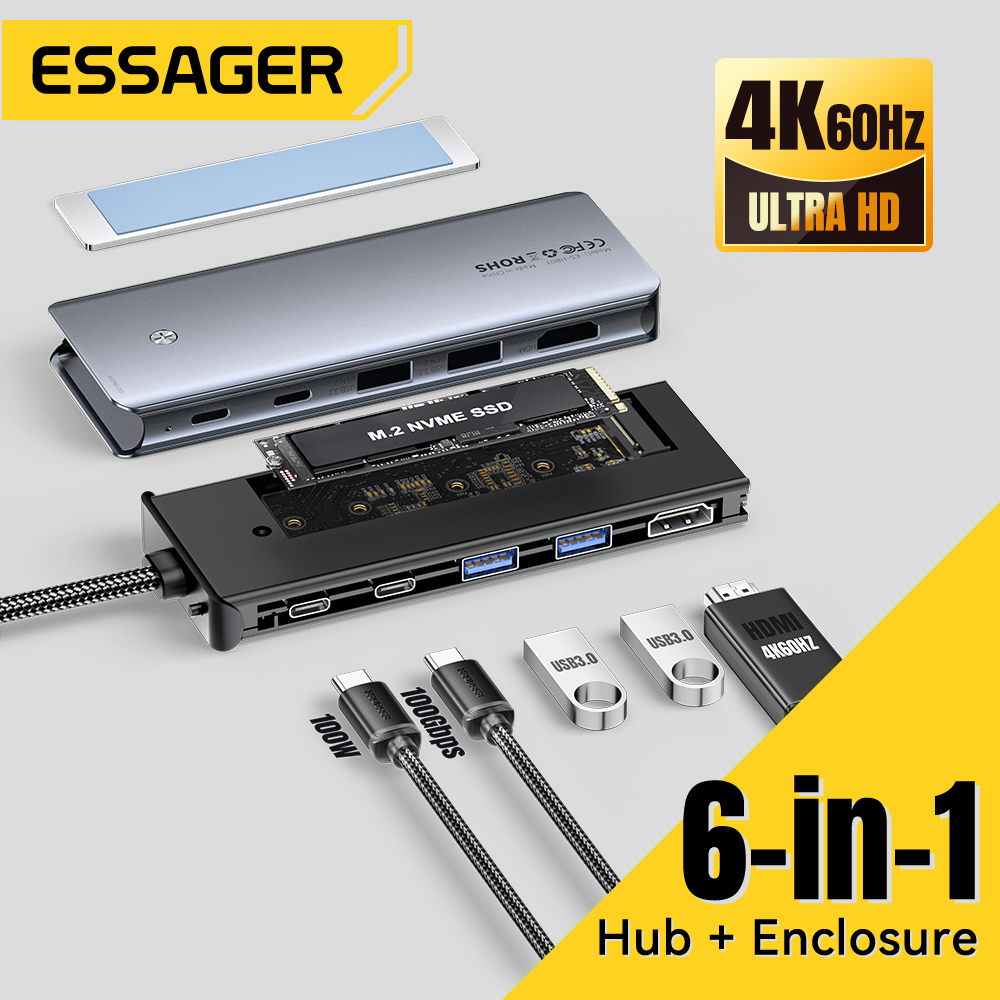 Ssd Hard Drive - Essager USB C 허브(M.2 SSD 하드