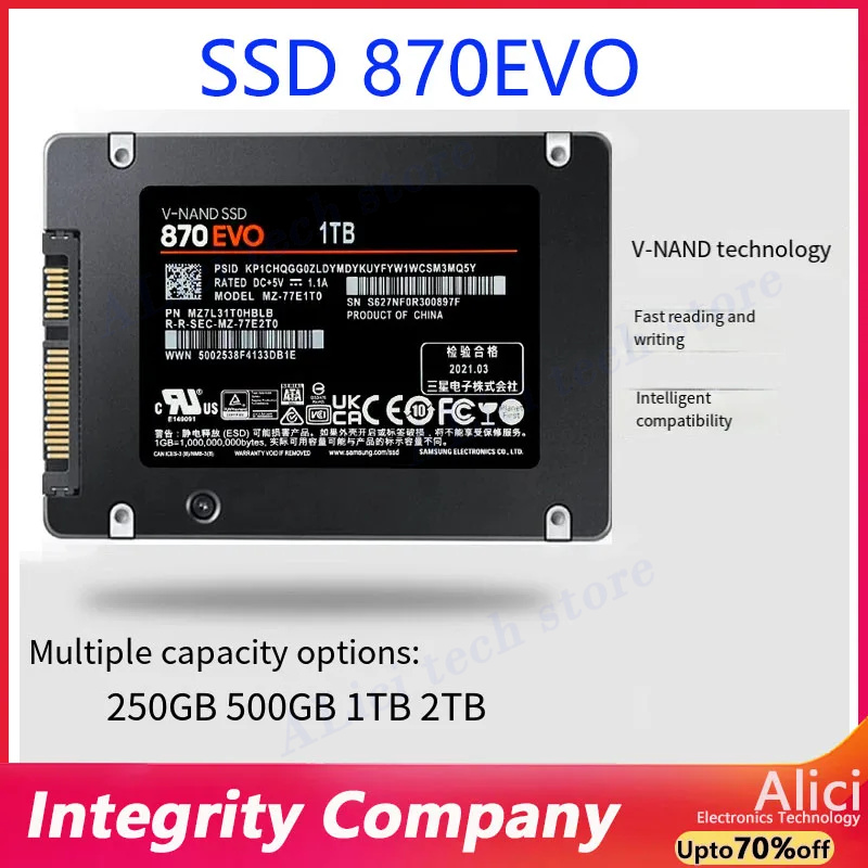 삼성 870EVO 솔리드 스테이트 드라이브 500G 1 - Samsung Ssd 리뷰 및 가격