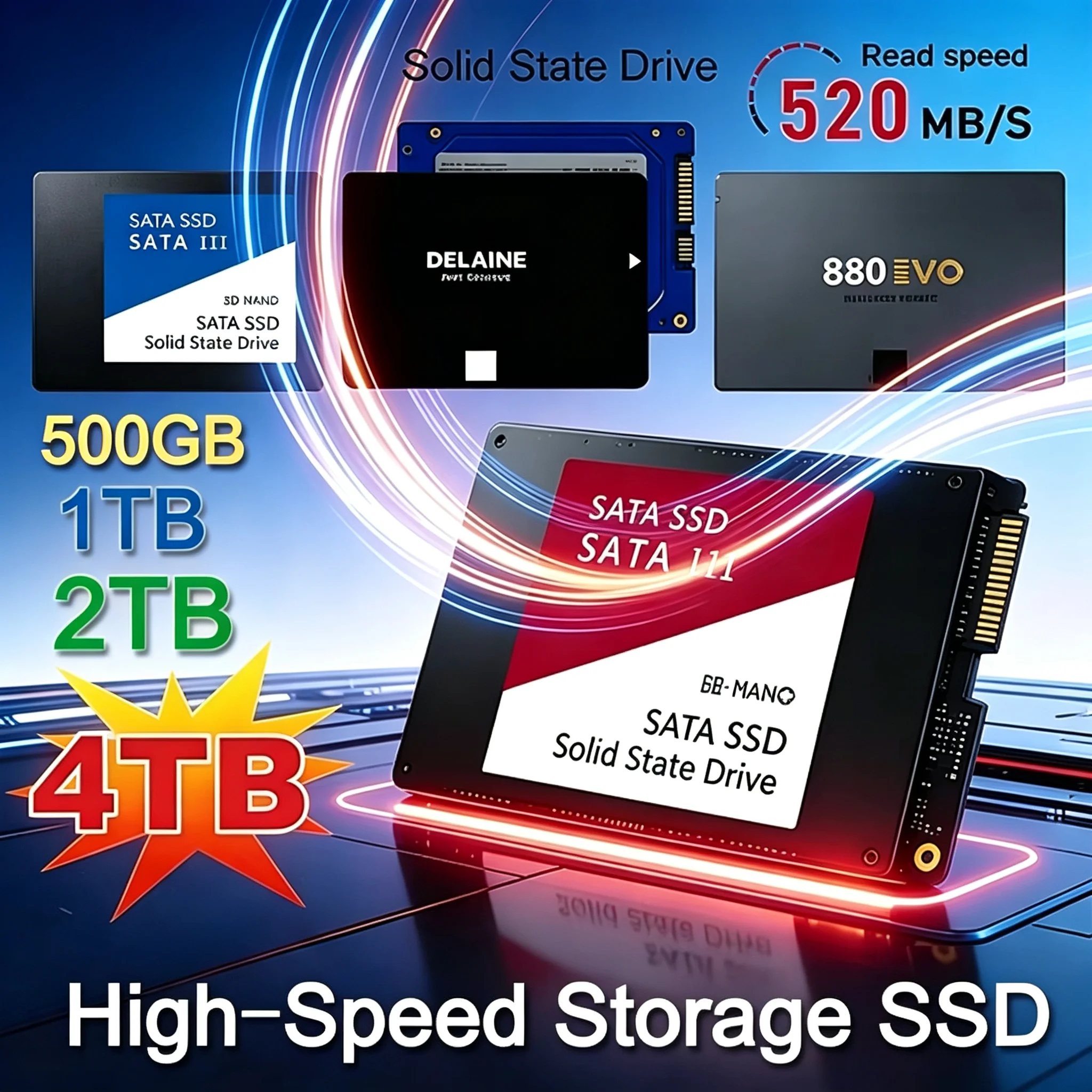 고속 500G 1TB 2TB 4TB 솔리드 스테이트 디 - Ssd 500Gb 리뷰 및 가격