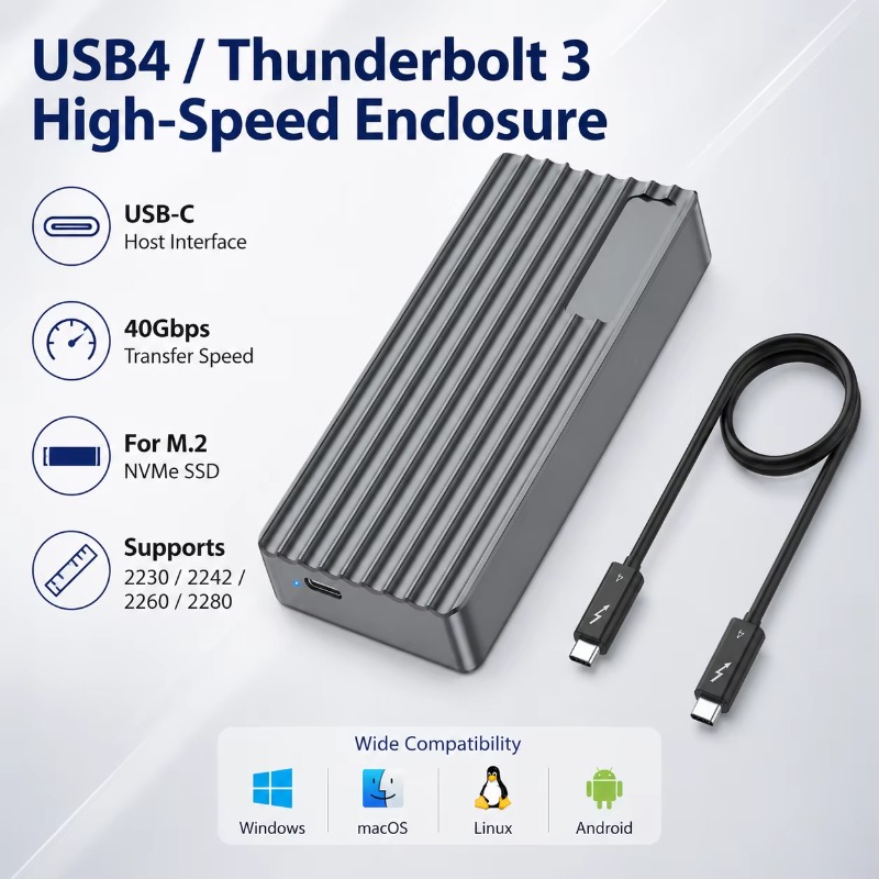 TBT3/USB4 M.2 NVMe SSD 인클로저 40 - External Ssd 리뷰 및 가격