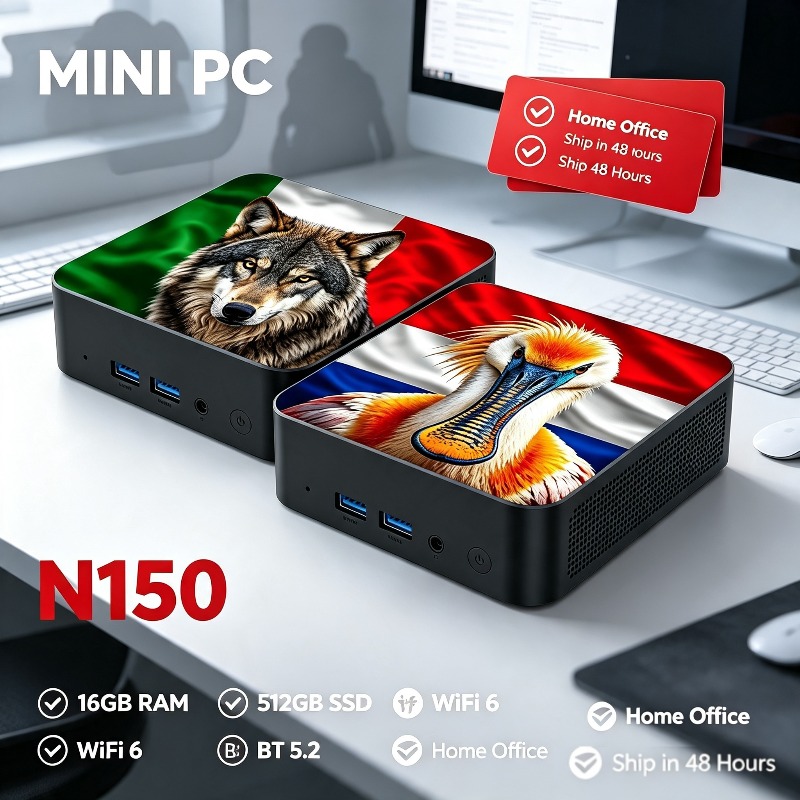 새로운 미니 PC 컴퓨터 인텔 코어 N150 16GB  - Ssd 1Tb 리뷰 및 가격